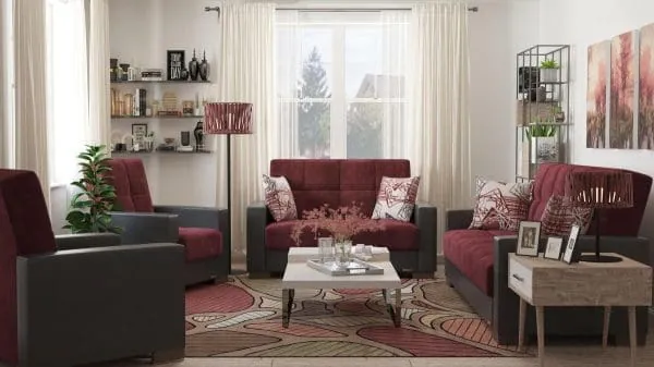 Ottomanson Armada Collection Beaujolais/Black Armchair