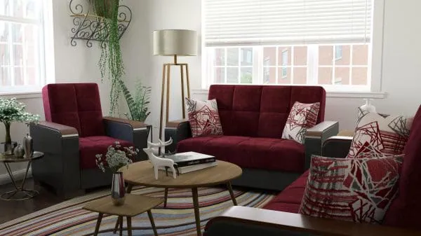 Ottomanson Armada Luxe Collection Beaujolais/Black Armchair