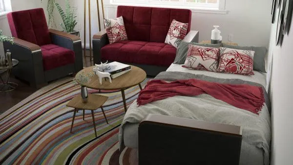 Ottomanson Armada Luxe Collection Beaujolais/Black Armchair