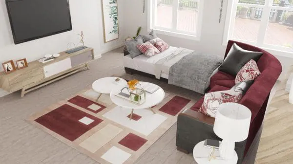 Ottomanson Armada Luxe Collection Beaujolais/Black Sectional