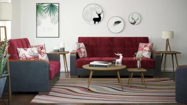 Ottomanson Armada Luxe Collection Beaujolais/Black Sofabed