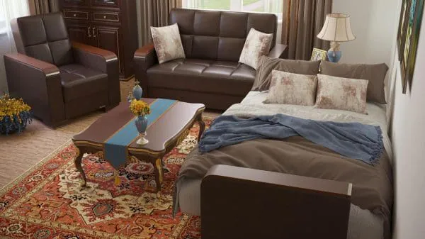 Ottomanson Armada Luxe Collection Dark Brown Armchair