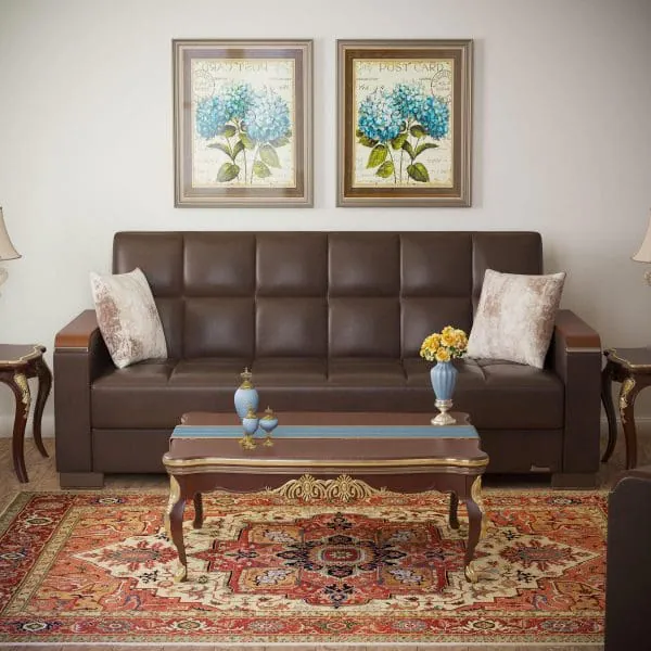 ottomanson Armada Luxe Collection Dark Brown Sofabed