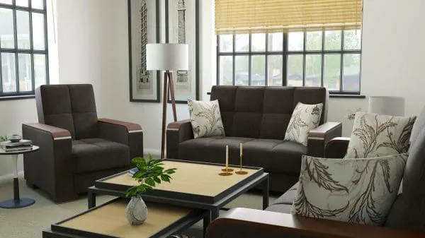 Ottomanson Armada Luxe Collection Friar Brown Armchair