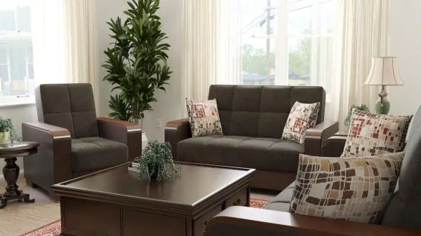 Ottomanson Armada Luxe Collection Friar Brown/Dark Brown Armchair