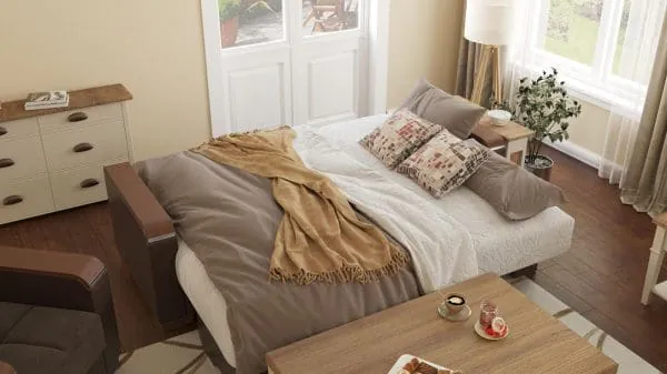 Ottomanson Armada Luxe Collection Friar Brown/Dark Brown Chaise Lounge