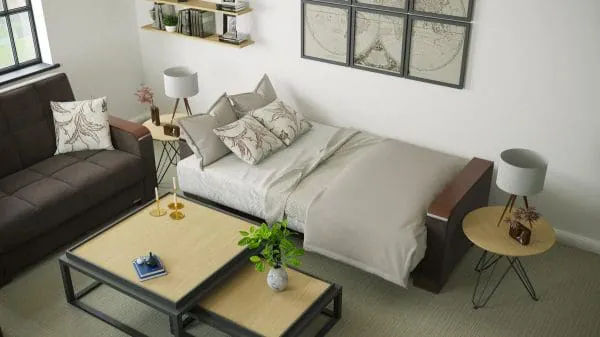 Ottomanson Armada Luxe Collection Friar Brown Sofabed