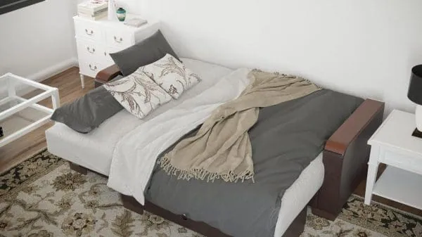 Ottomanson Armada Luxe Collection Light Taupe/Dark Brown Chaise Lounge