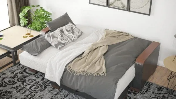 Ottomanson Armada Luxe Collection Salt And Pepper Gray/Black Chaise Lounge