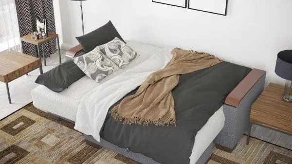 Ottomanson Armada Luxe Collection Salt And Pepper Gray Chaise Lounge