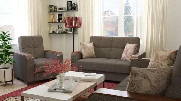 Ottomanson Armada Luxe Collection Tannin Brown Armchair