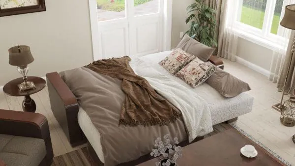 Ottomanson Armada Luxe Collection Tannin Brown/Dark Brown Chaise Lounge