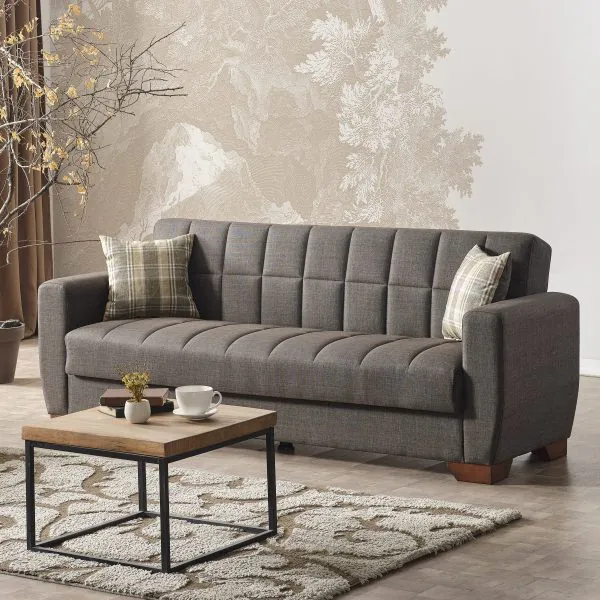 Ottomanson Barato Collection Dark Brown Fabric Sofa
