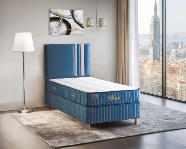 ottomanson Blue | Pinky Collection 9-Inch Hybrid Medium Firm Twin Mattress