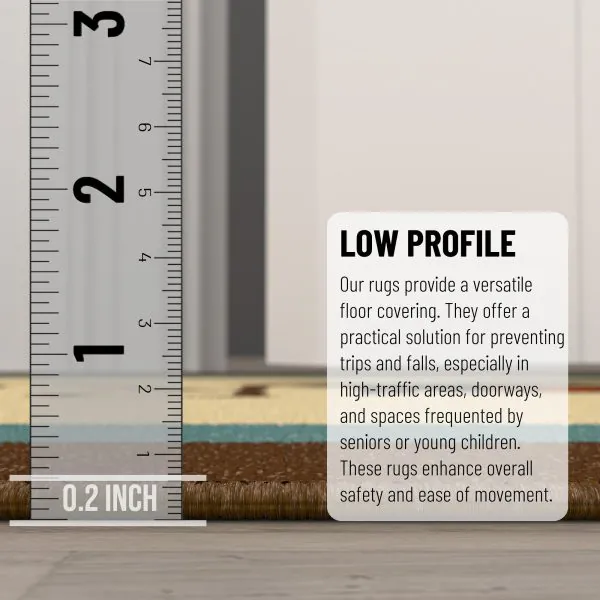 Ottomanson Laundry Collection Beige Laundry-Themed 20″ X 59″ Oval Runner Rug