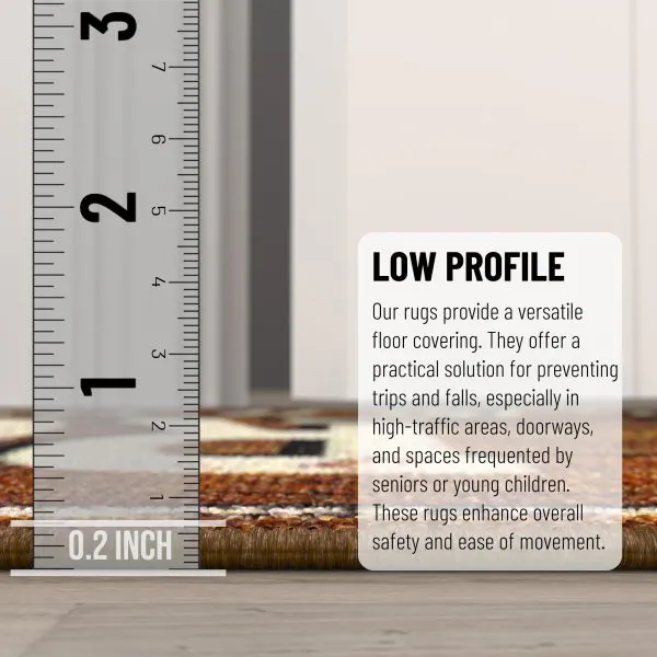 Ottomanson Laundry Collection Brown Laundry-Themed 20″ X 59″ Runner Rug