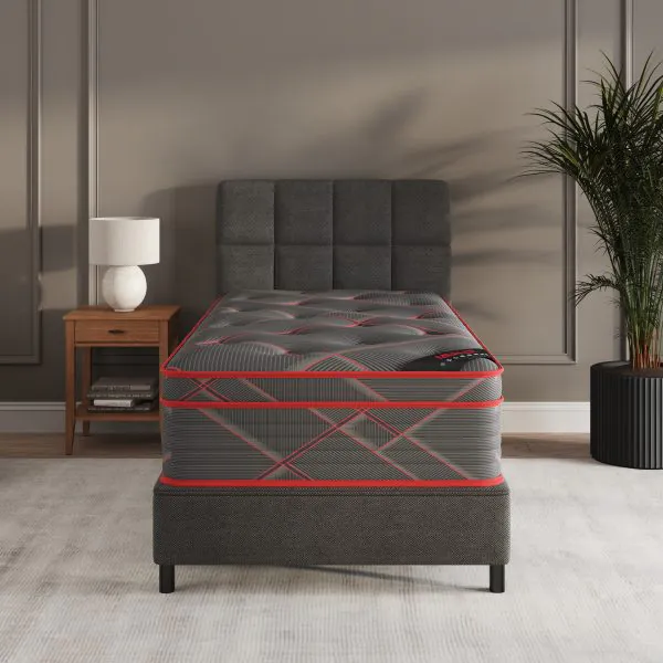 ottomanson Merlot Collection 13-Inch Hybrid Firm Twin Mattress