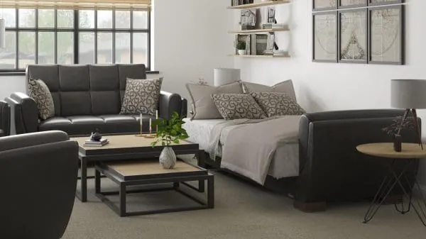 Ottomanson Armada Air Collection Black Loveseat