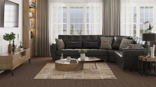 Ottomanson Armada Air Collection Black Sectional