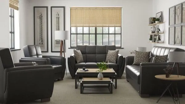 Ottomanson Armada Air Collection Black Sofabed