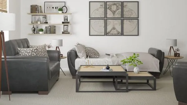 Ottomanson Armada Air Collection Black Sofabed