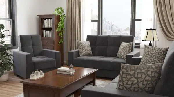 Ottomanson Armada Collection Black Armchair