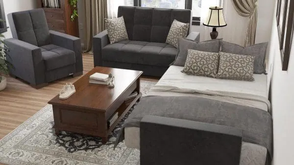 Ottomanson Armada Collection Black Armchair