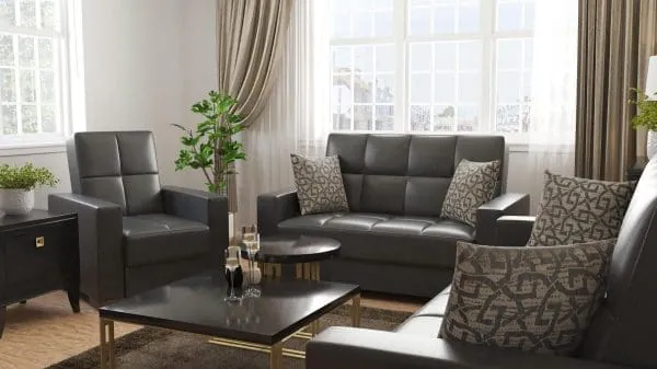 Ottomanson Armada Collection Black Armchair