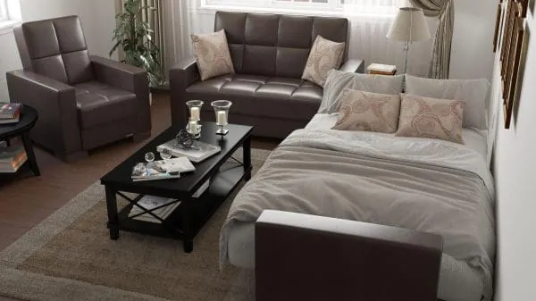 Ottomanson Armada Collection Dark Brown Armchair