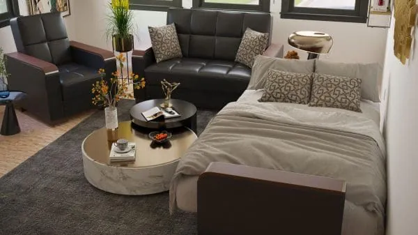 Ottomanson Armada Luxe Collection Black Armchair