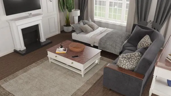 Ottomanson Armada Luxe Collection Black Sectional