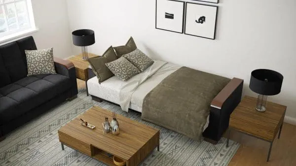 Ottomanson Armada Luxe Collection Black Sofabed