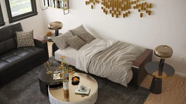 Ottomanson Armada Luxe Collection Black Sofabed