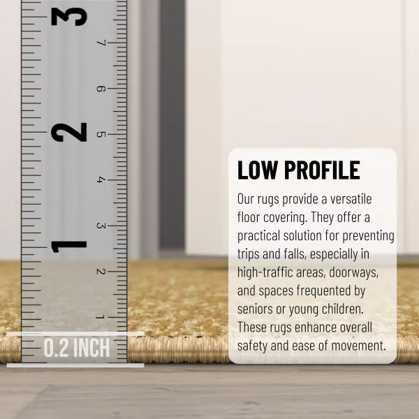 Ottomanson Ottomanson Beige Modern Solid Design 20″ X 59″ Runner Rug