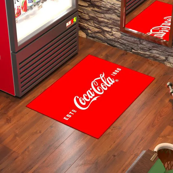 Ottomanson Ottomanson Coca Cola Red Classic Logo 2’3″ X 3′ Doormat