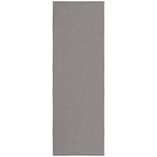 ottomanson Ottomanson Gray Modern Solid Design 20″ x 59″ Runner Rug
