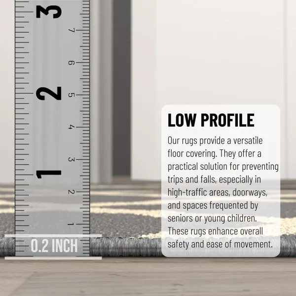 Ottomanson Ottomanson Gray Moroccan Trellis 20″ X 59″ Runner Rug