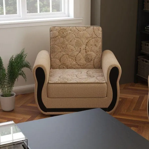 ottomanson Havana Collection Linen Armchair