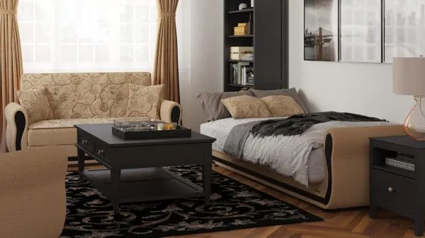 Ottomanson Havana Collection Linen Loveseat