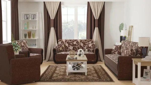 Ottomanson Havana Collection Royal Brown Sofabed