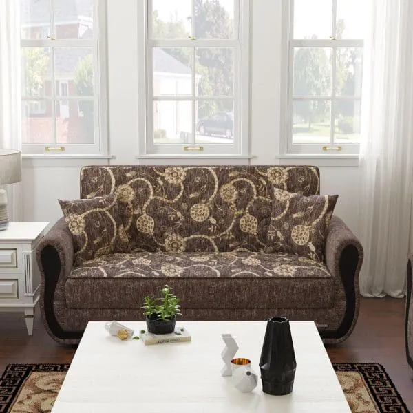 ottomanson Havana Collection Silver Loveseat