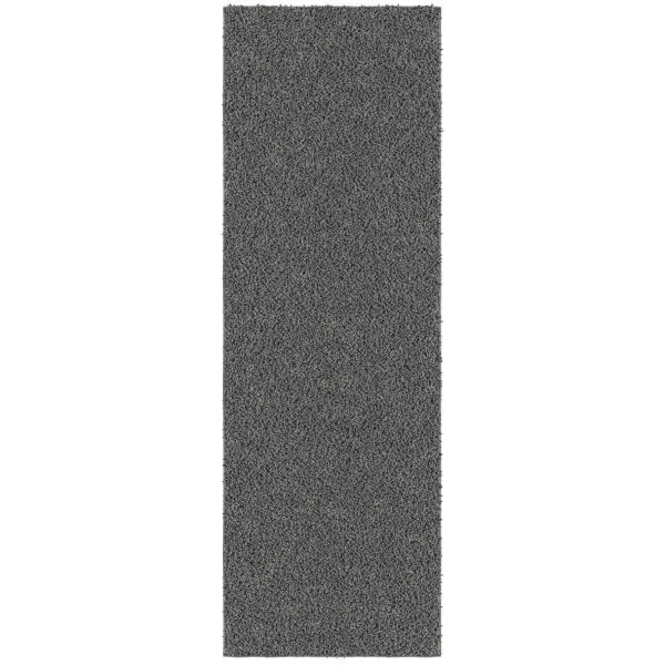 ottomanson Oasis Collection Gray 20″x59″ Runner Rug
