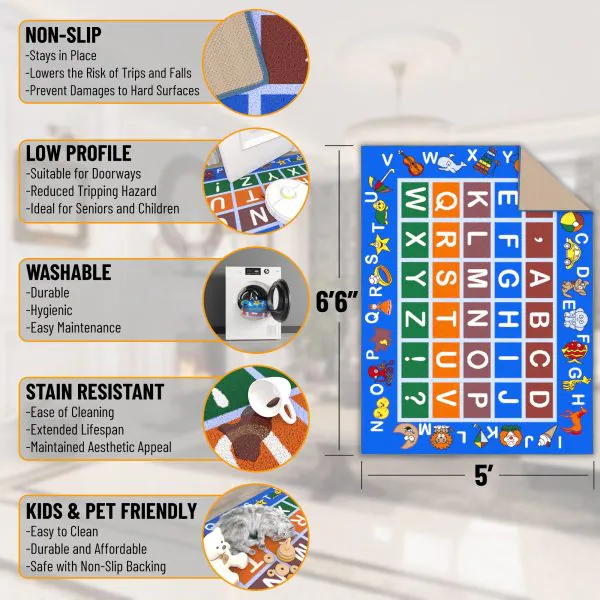 Ottomanson Ottomanson 5′ X 6’6″ Area Rug