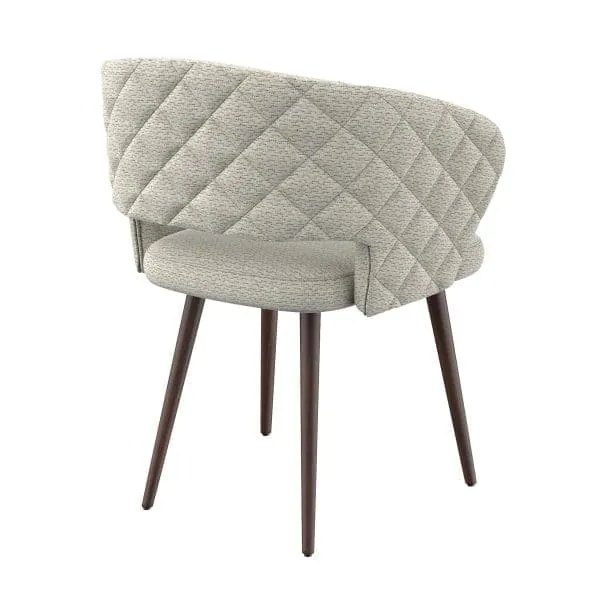 Ottomanson Palermos Collection Beige Dining Chair