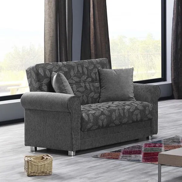 ottomanson Rio Grande Collection Gray Loveseat