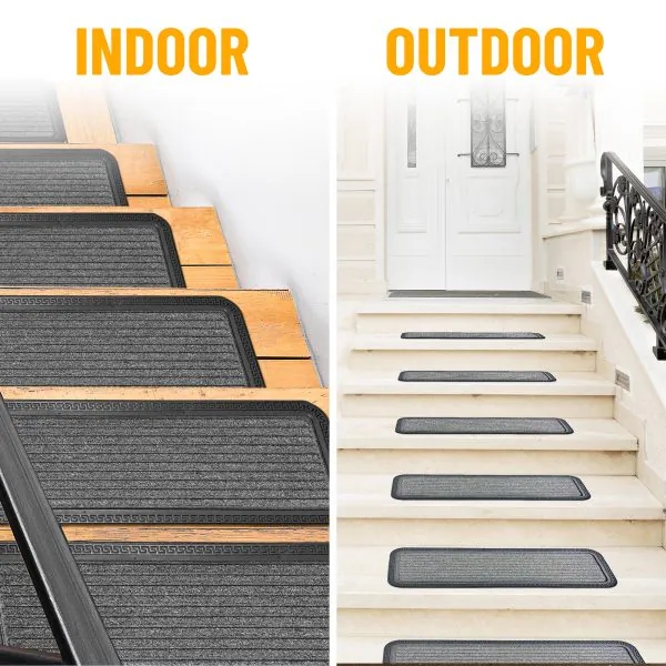 Ottomanson Ottomanson Striped Design 10″ X 30″ Stair Treads