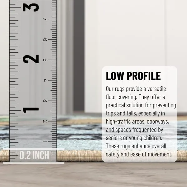 Ottomanson Siesta Collection True Colors $100 Bill-Themed 22″ X 53″ Runner Rug