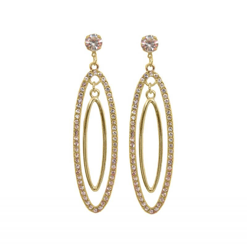 Oussum Crystal Diamond Long Dangle Earrings For Womens