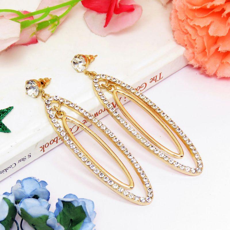 oussum Crystal Diamond Long Dangle Earrings For Womens oussum Crystal Diamond Long Dangle Earrings For Womens