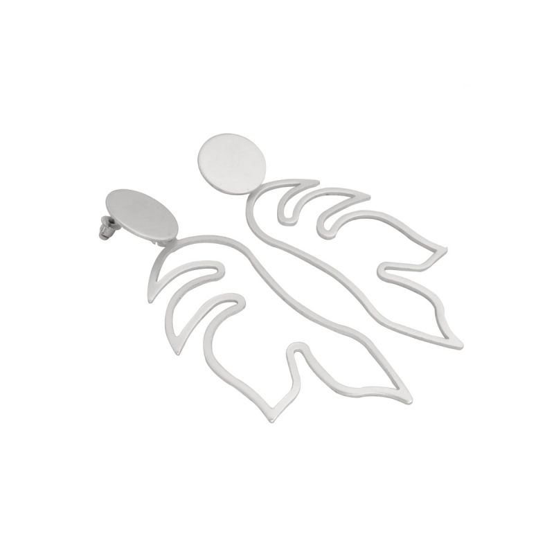 Oussum Hollow Tropical Leaf Dangle Earrings For Womens